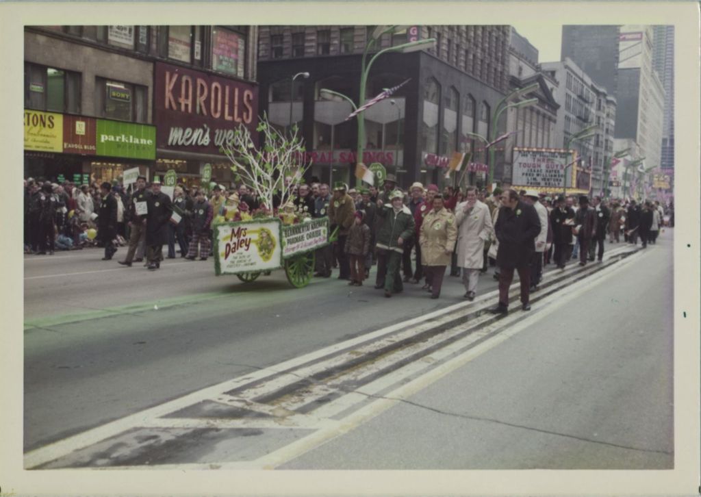 Miniature of Marchers at St. Patrick's Day parade