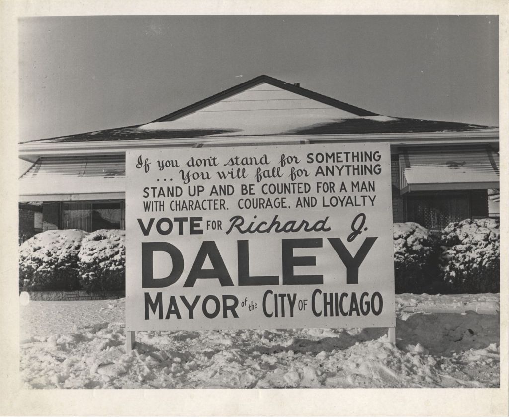 Miniature of Richard J. Daley election sign