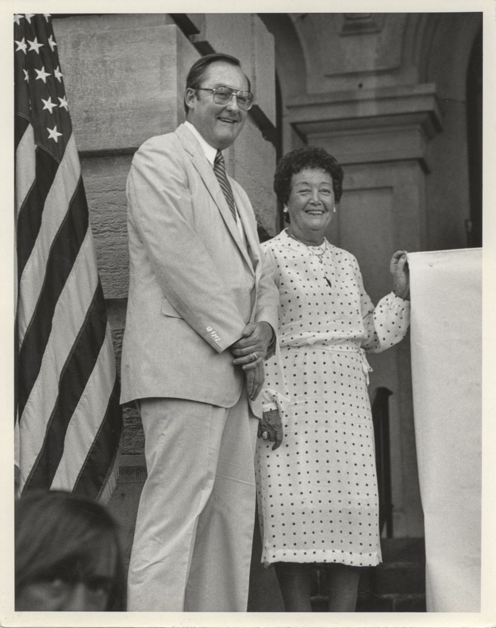 Governor Jim Thompson with Eleanor Daley