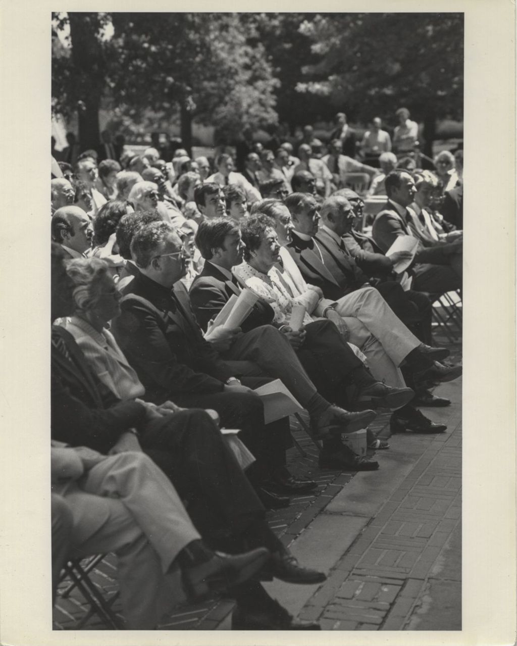 Miniature of Audience at the Richard J. Daley statue dedication