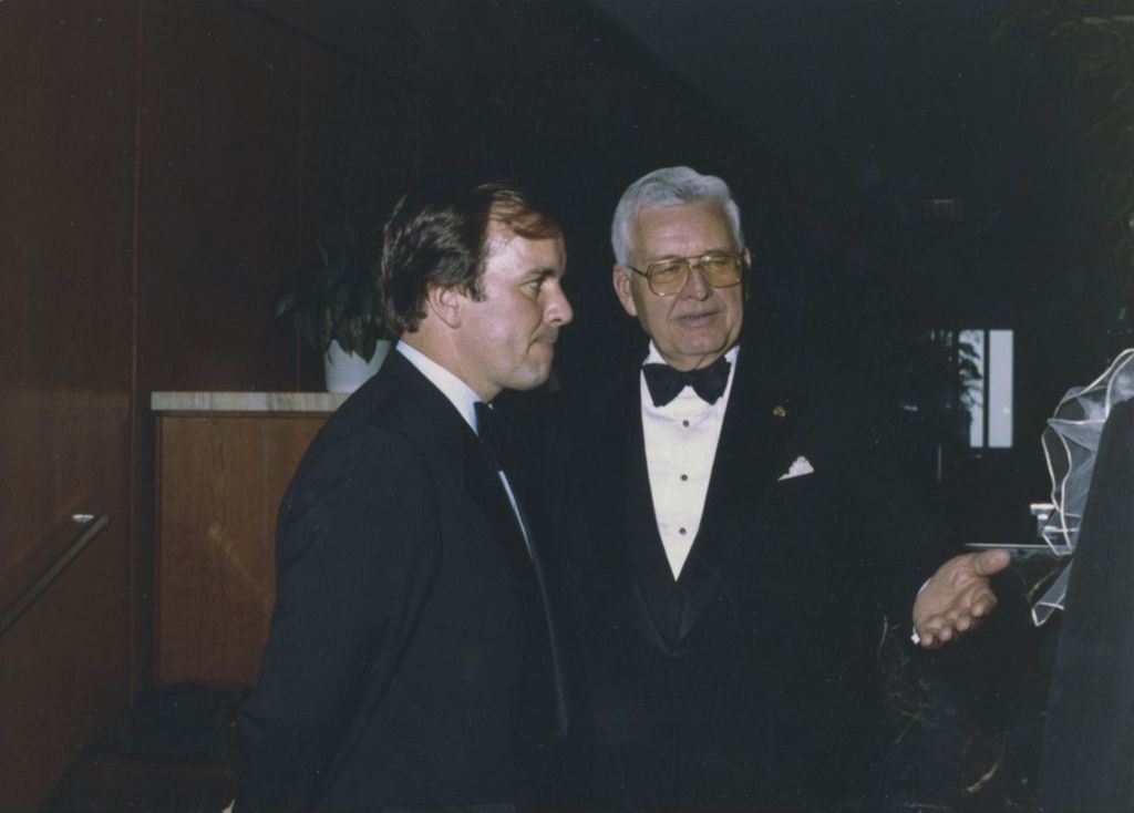 Richard M. Daley with John Swearingen of Standard Oil