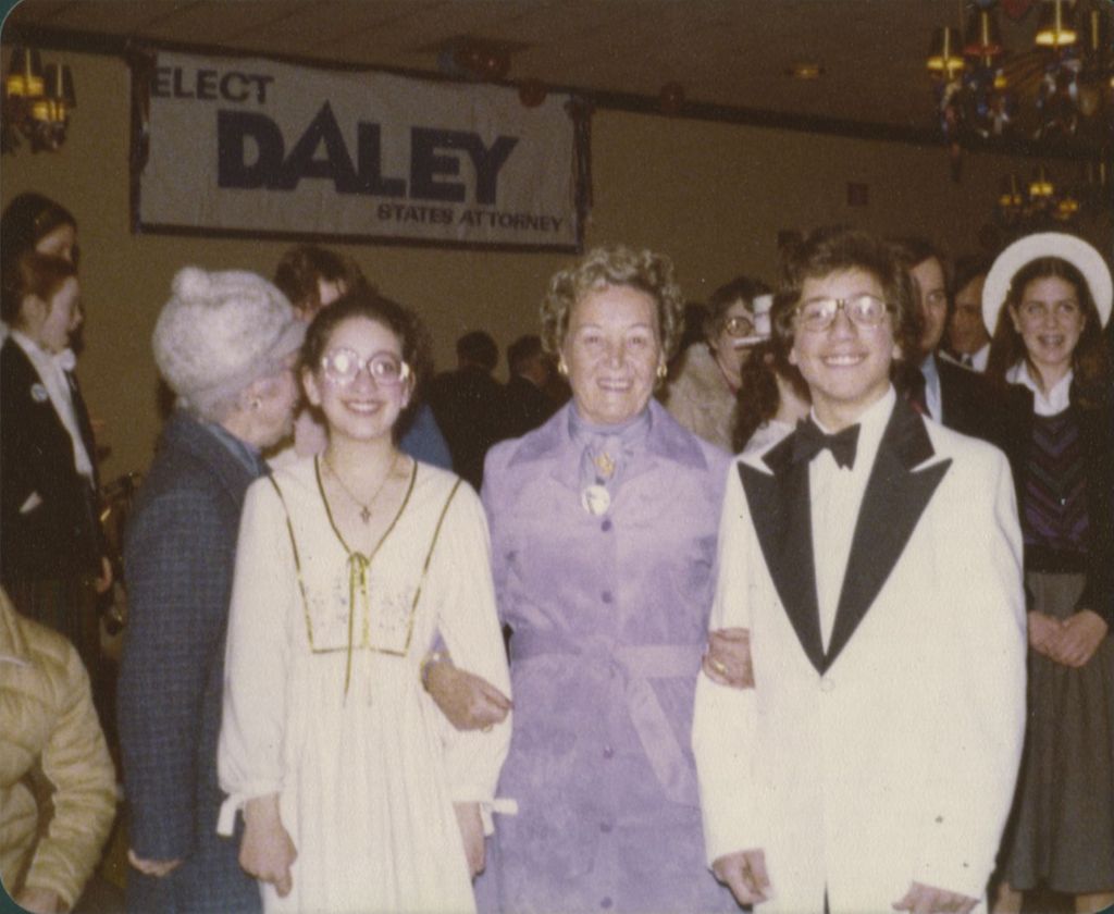 Eleanor Daley with two others at a political event