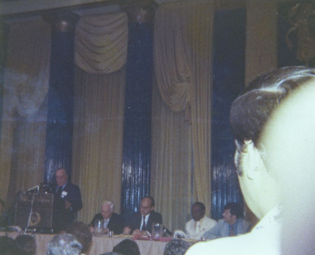 Miniature of Richard J. Daley at podium at Democratic National Convention