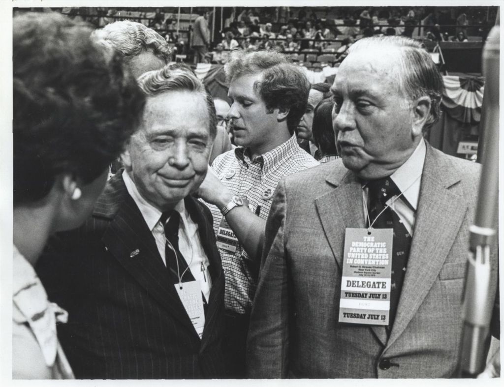 Miniature of Carl Albert with Richard J. Daley at the Democratic National Convention