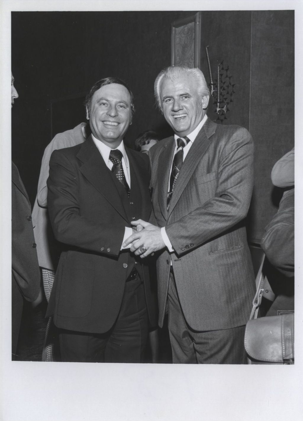 Miniature of Two men at a Democratic Club of Winnetka event