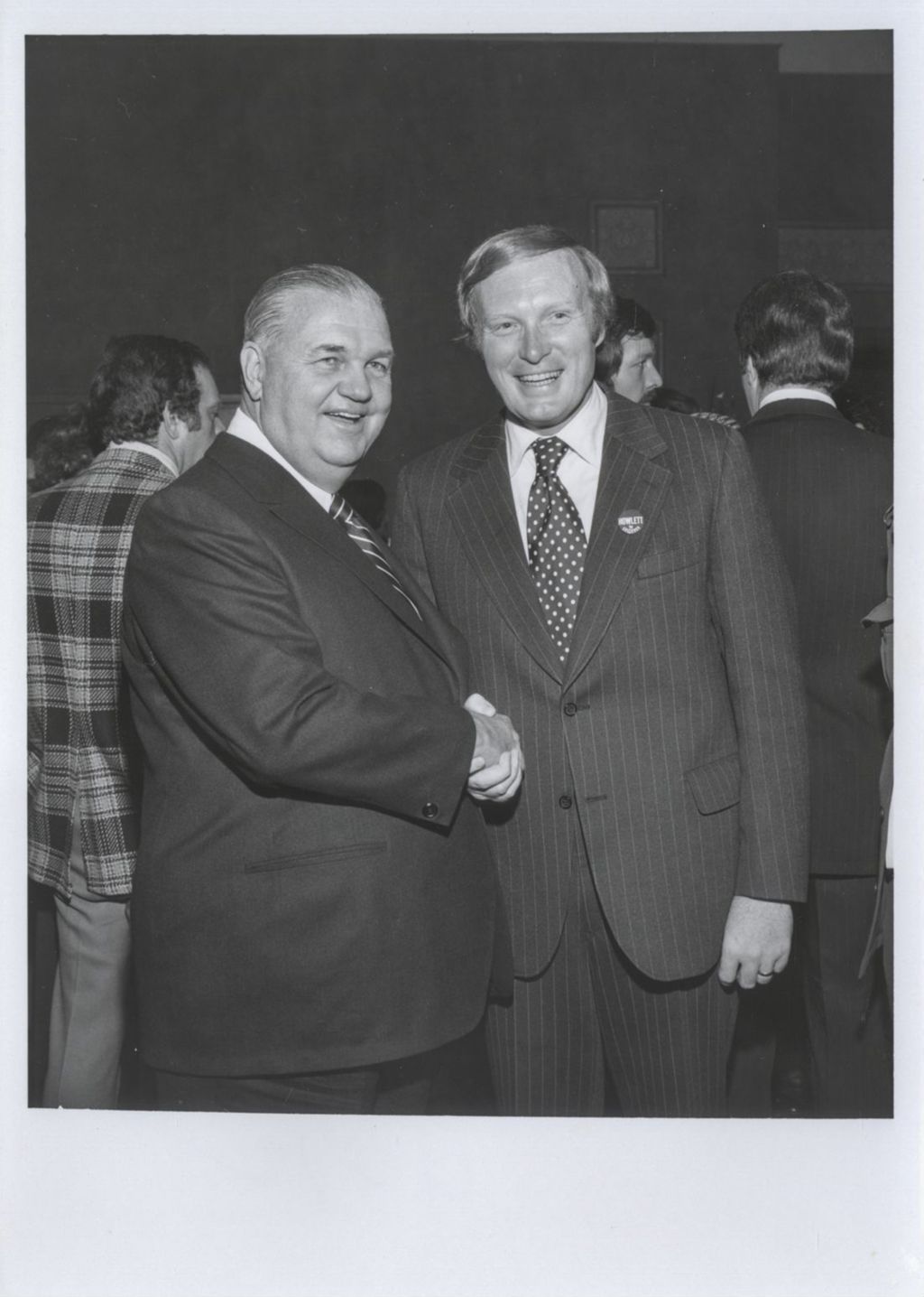 Miniature of Michael J. Howlett and Lt. Governor Neil Hartigan shaking hands