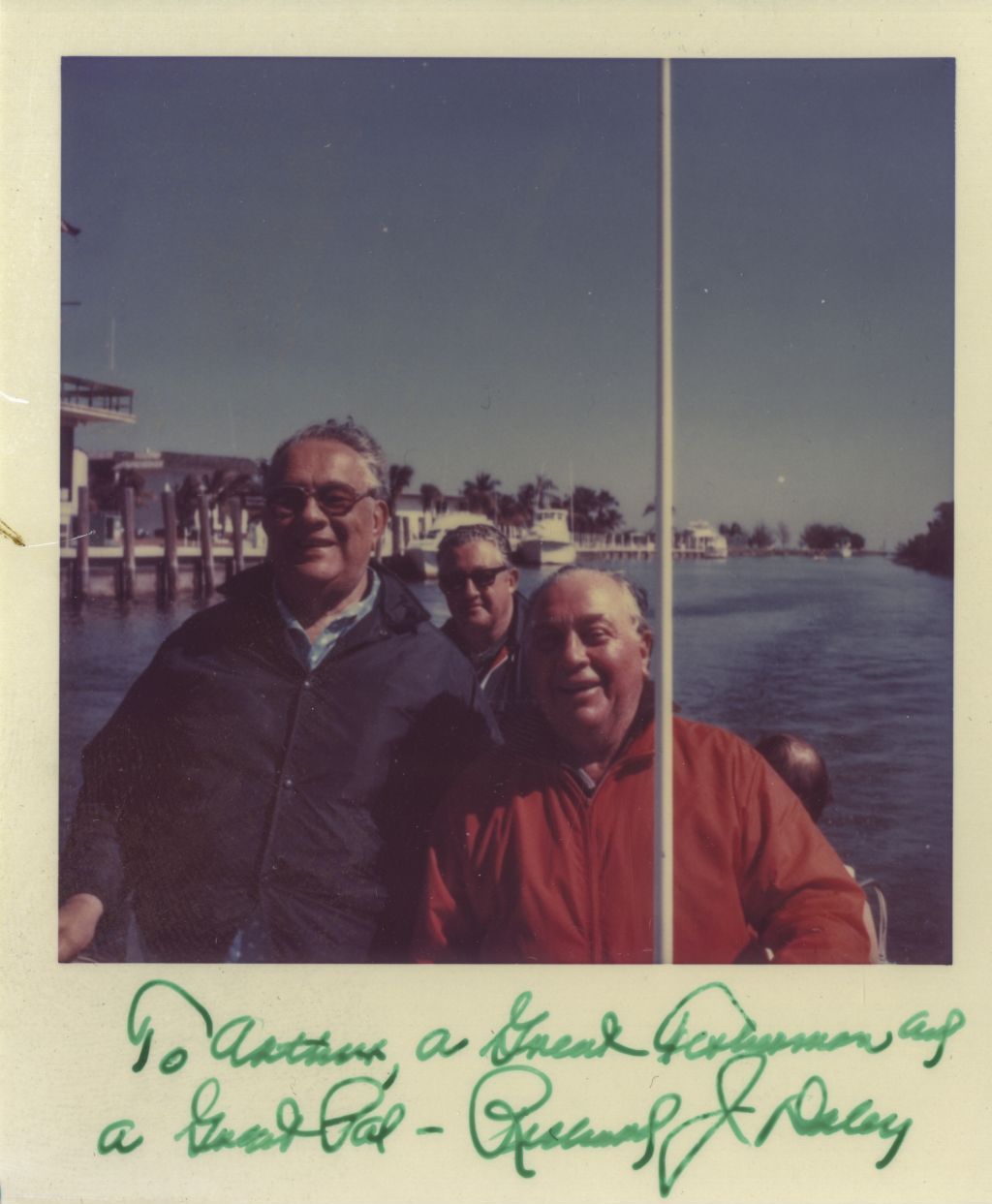 Miniature of Richard J. Daley with Arthur Wirtz on a fishing trip
