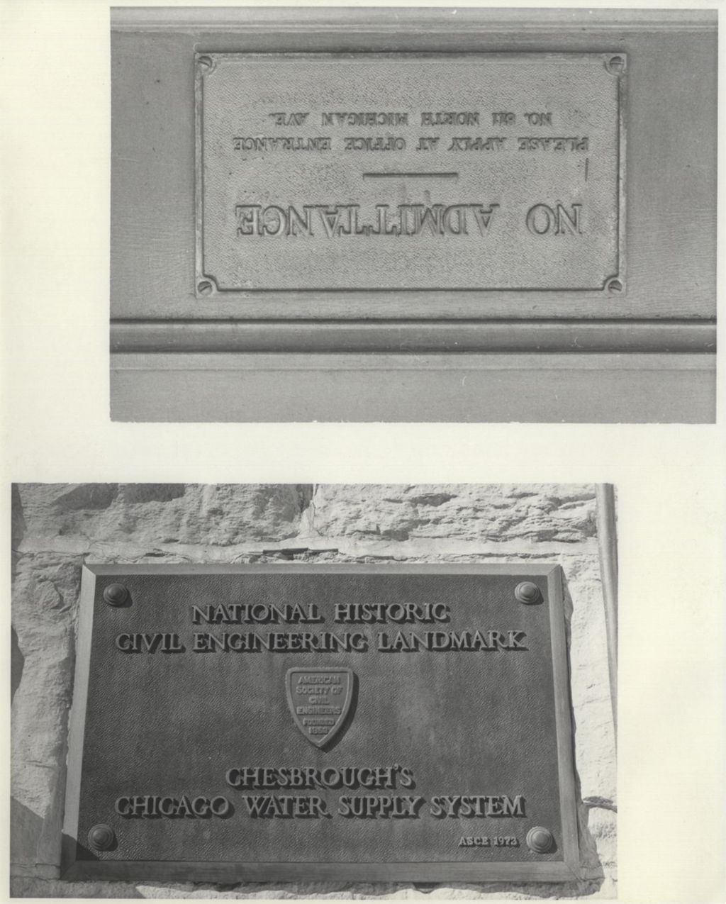 Miniature of Chicago Water Tower Plaza Plaques