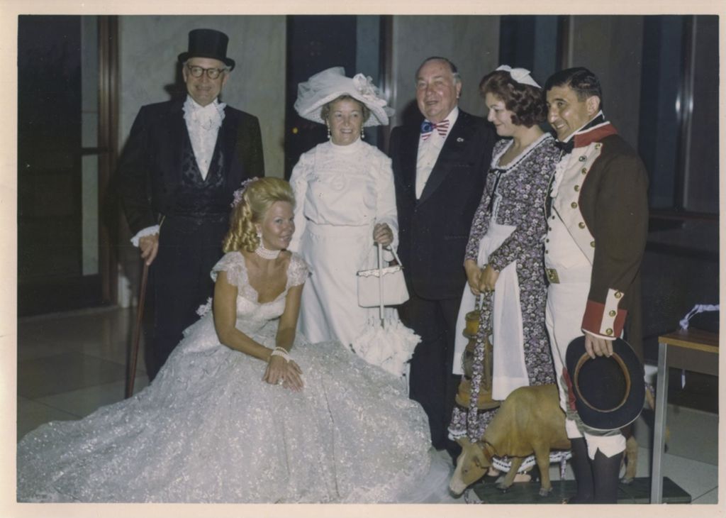 John Swearingen, Richard J. Daley, Eleanor Daley and others at a Bicentennial Gala