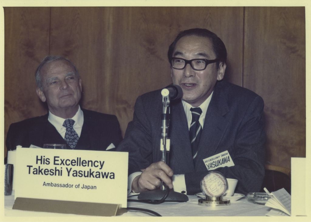 Miniature of Ambassador Takeshi Yasukawa - Honorary Luncheon