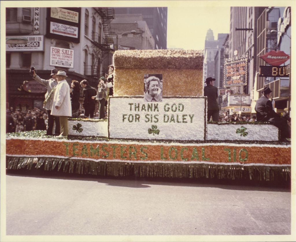 Miniature of St. Patrick's Day parade, Teamsters Local 710 float
