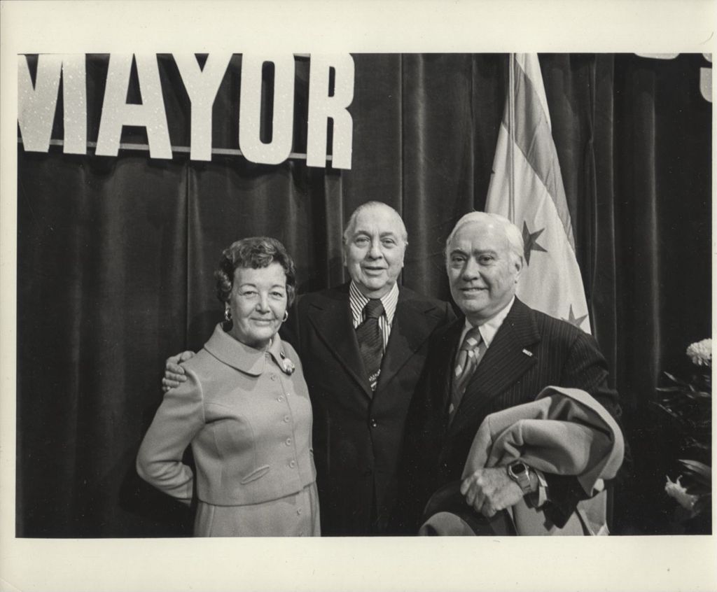 Richard J. and Eleanor Daley with Jack Touhy