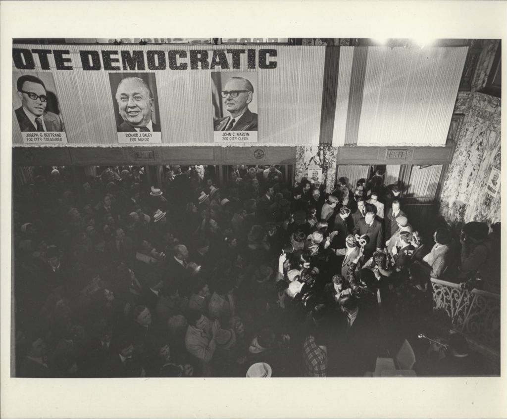 Miniature of Crowd at a Democratic election event