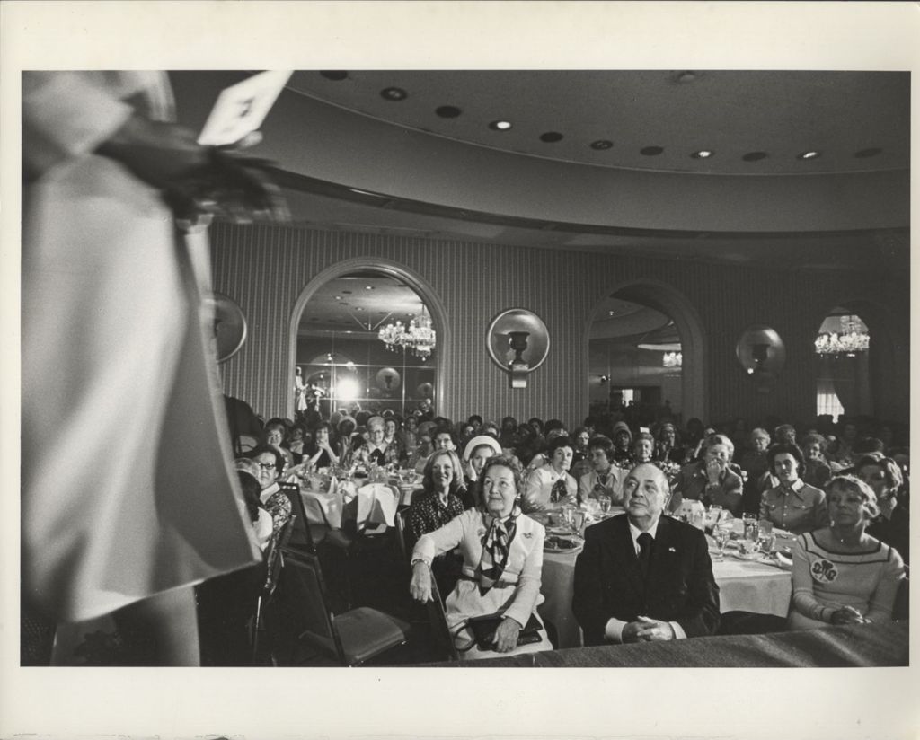 Eleanor and Richard J. Daley at a fashion show and dining event