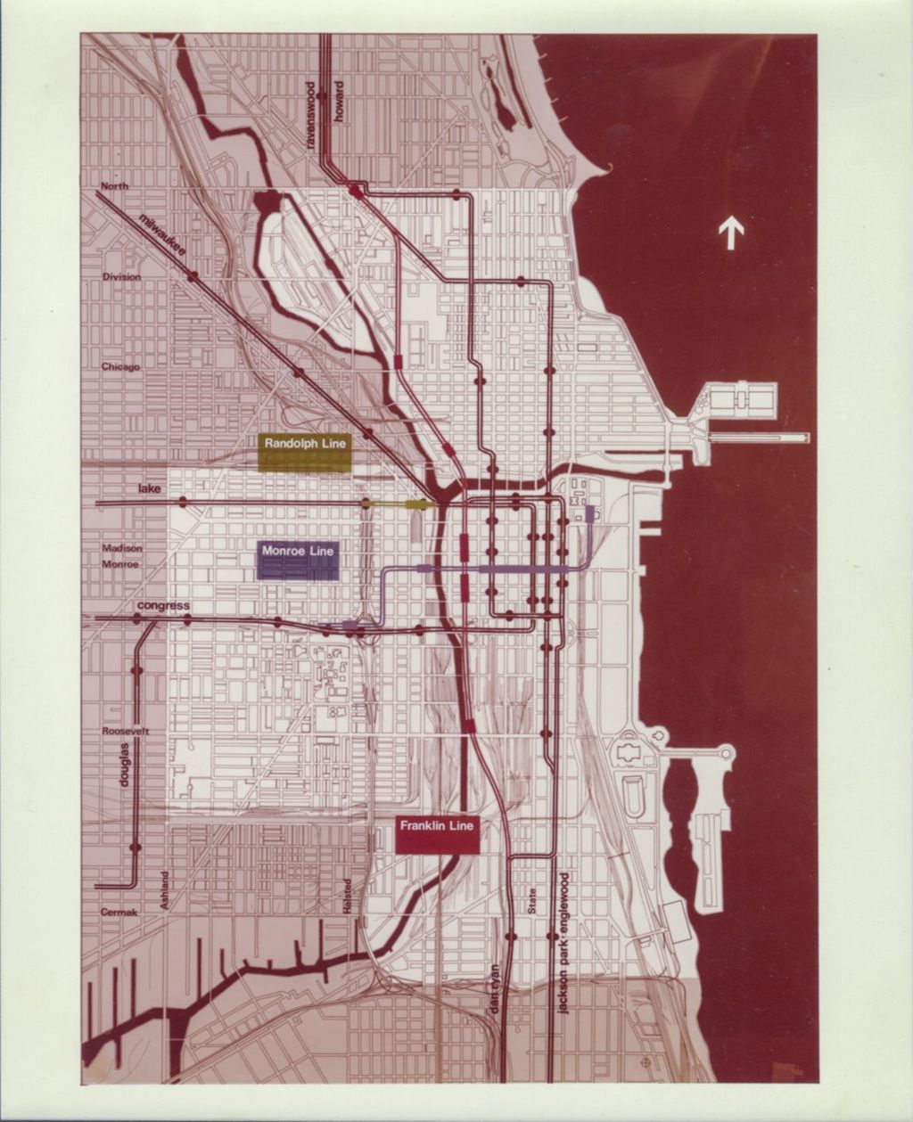 Miniature of Map of CTA transit lines