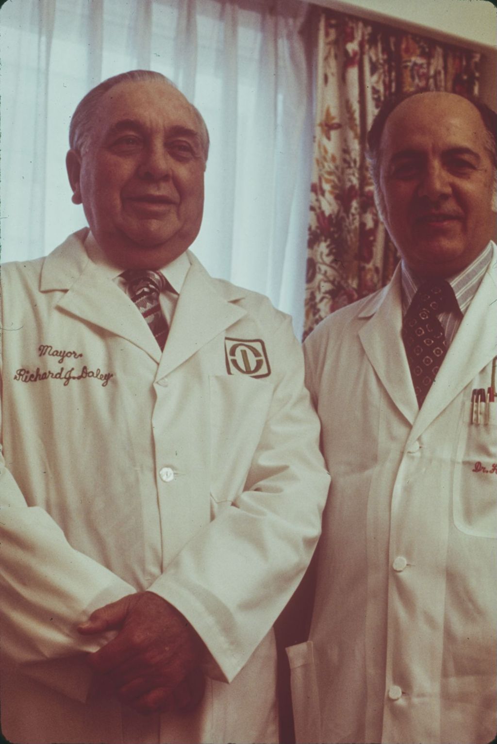 Richard J. Daley with Doctor Javid at Rush-Presbyterian-St. Luke's Medical Center