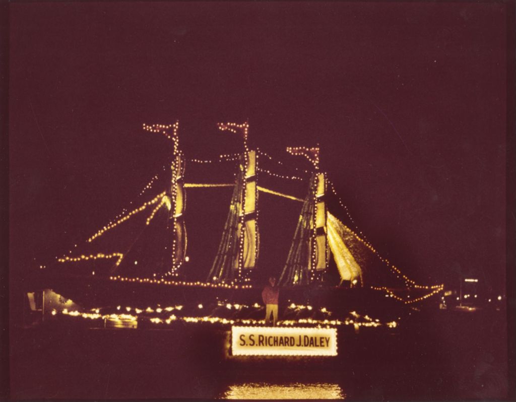 Miniature of S.S. Richard Daley in the Venetian Night Parade