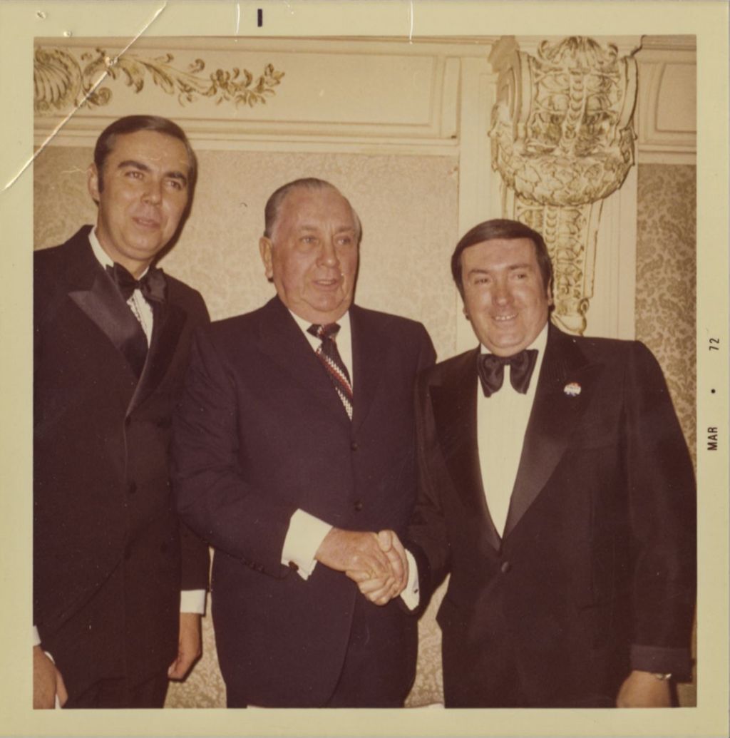 Richard J. Daley with Dick Mell and Ed Rosewell