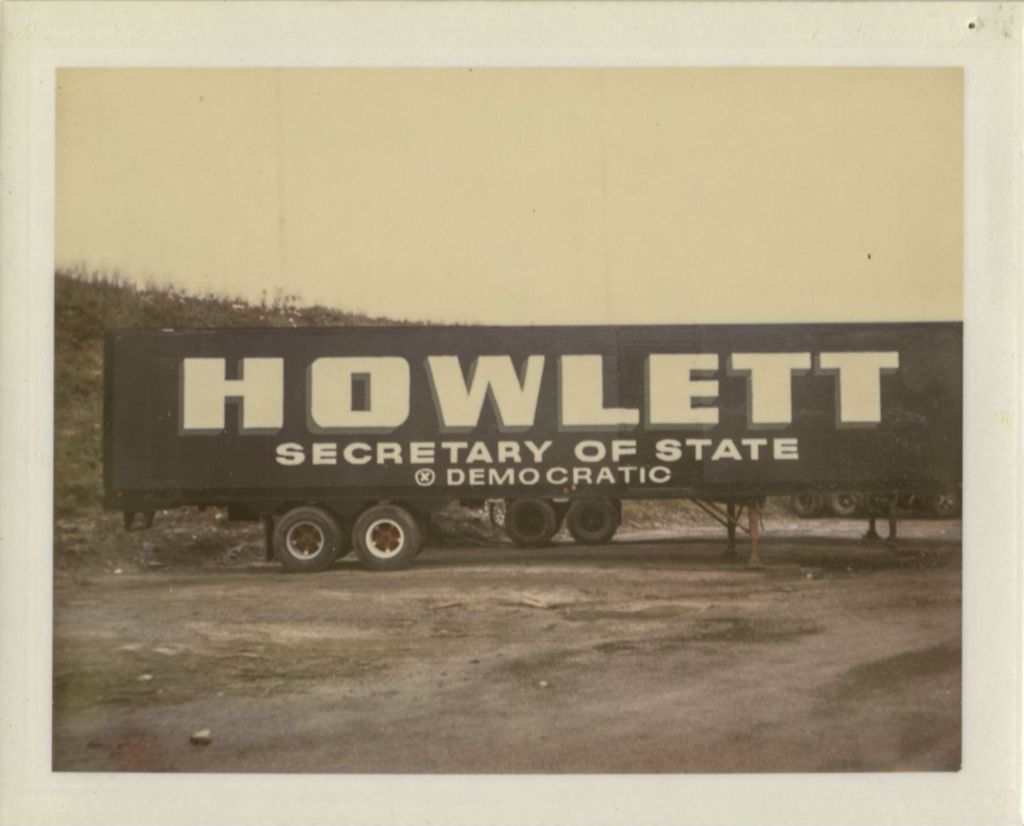 Democratic campaign sign, Howlett for Secretary of State