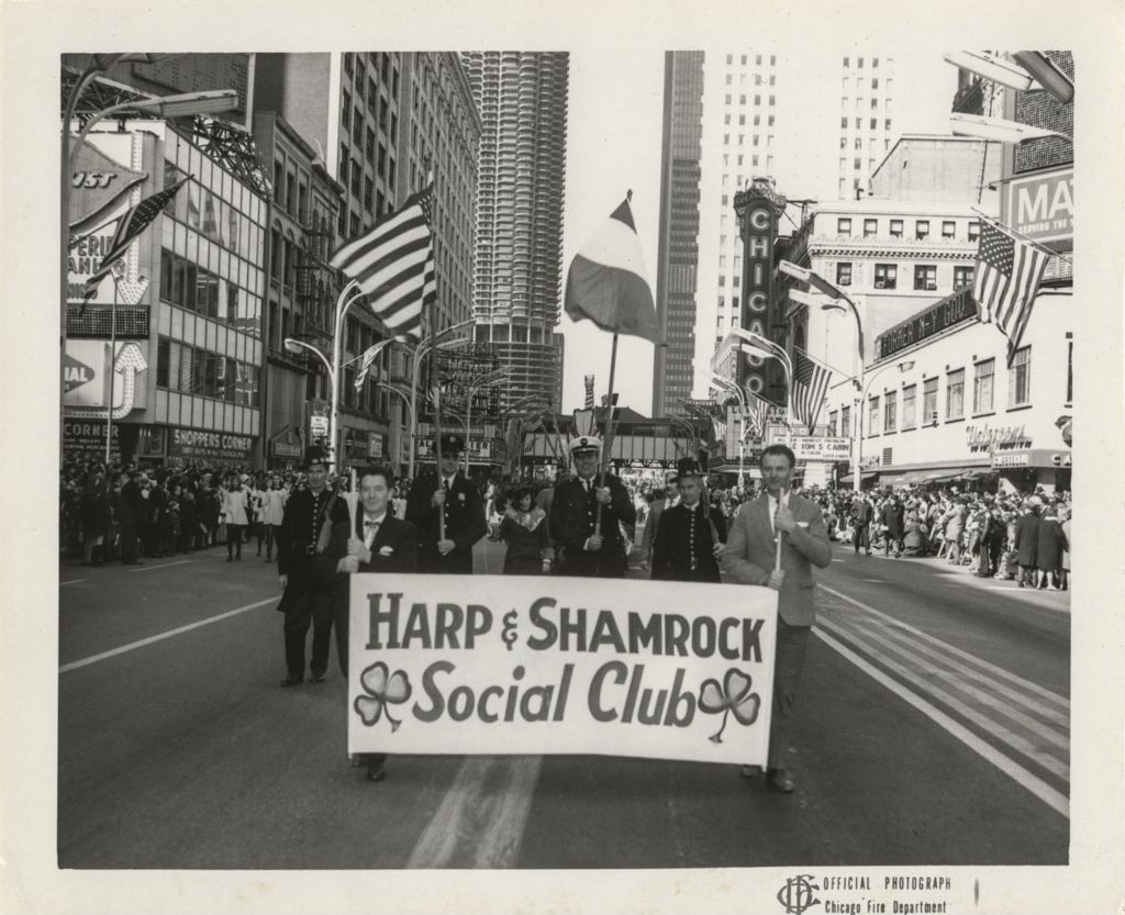 St. Patrick's Day Parade, Harp & Shamrock Social Club marching