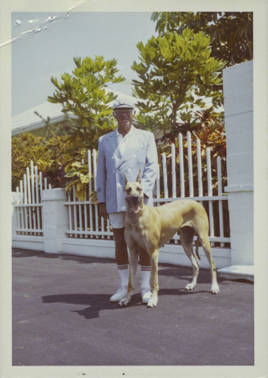 Miniature of Harold "Harry" Ash and dog