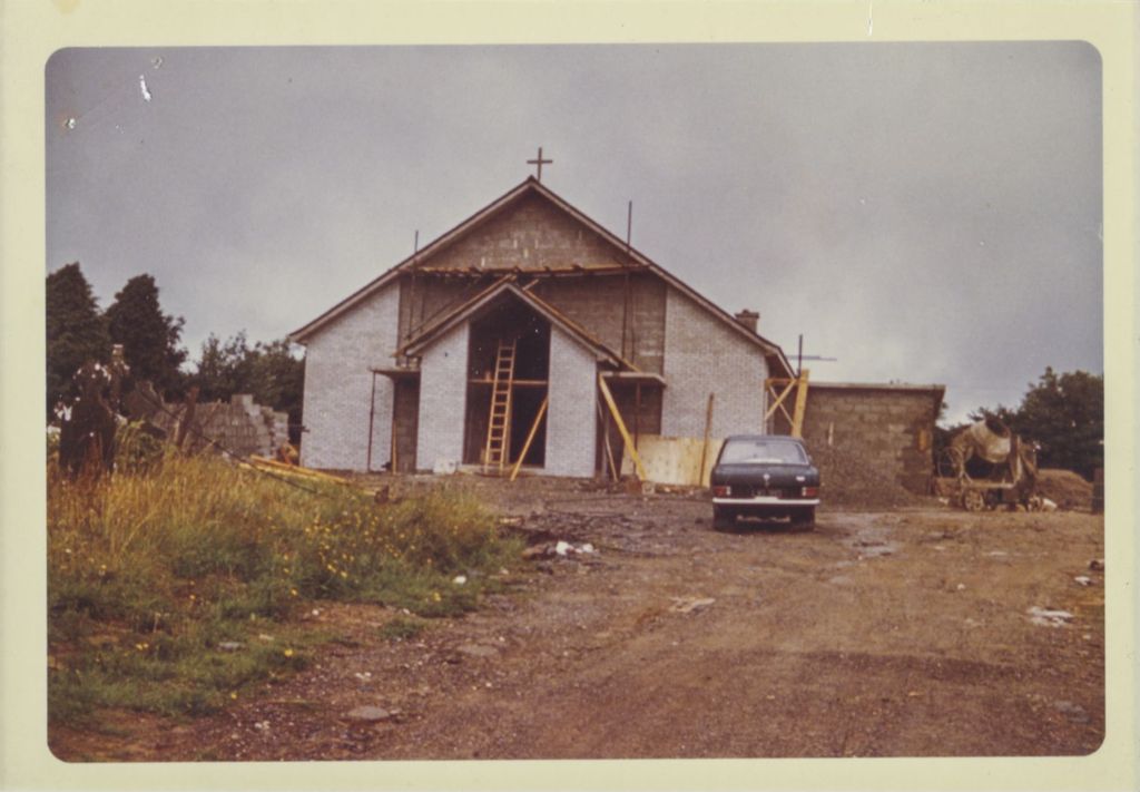 Miniature of Construction of Church of the Nativity of Our Lady, Old Parish, Ireland