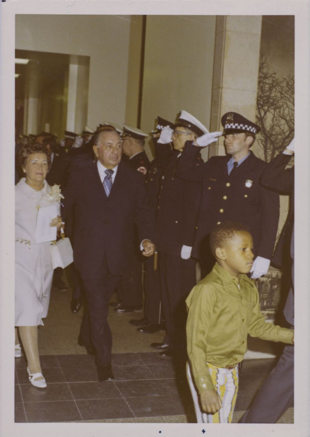 Miniature of Fifth mayoral inauguration of Richard J. Daley, Chicago Police officers