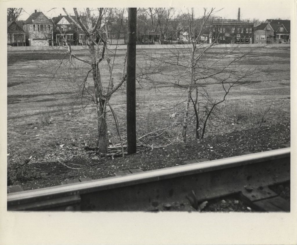 Miniature of Hermitage Park from overpass at South Paulina Street