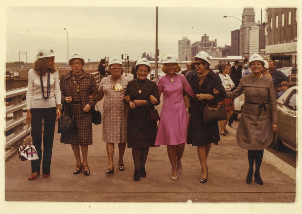 Miniature of Eleanor Daley with others at the Standard Oil Building groundbreaking