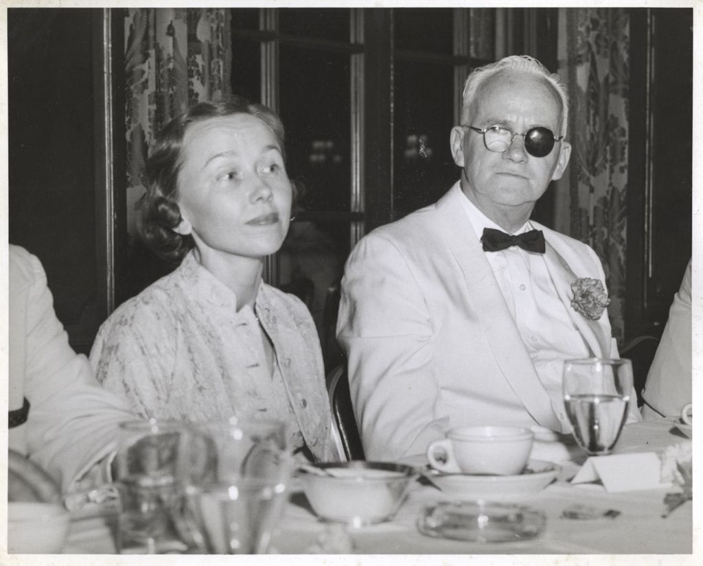 Jack Reilly and a woman at a banquet