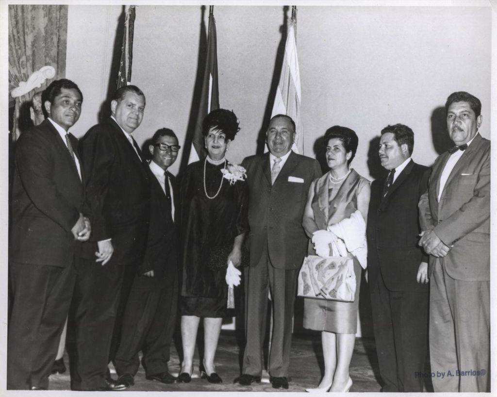 Richard J. Daley with a group of people