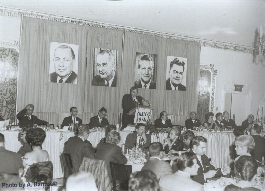 Miniature of Speaker at a Democratic Party banquet
