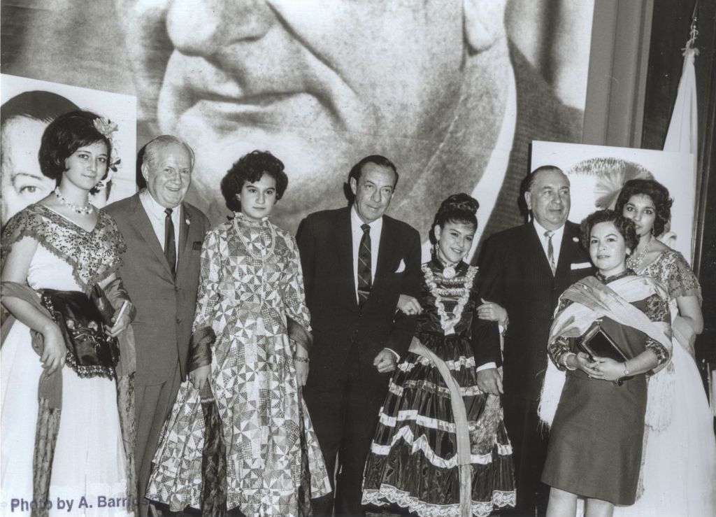 Richard J. Daley with others at a Democratic Party event