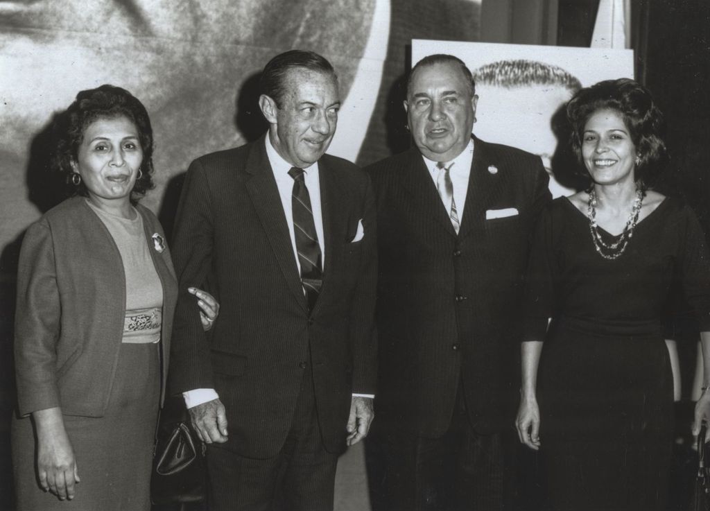 Richard J. Daley with others at a Democratic Party event
