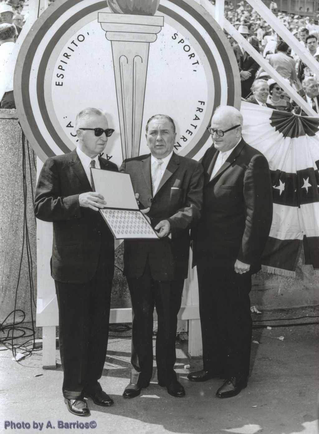 Miniature of Richard J. Daley and others at the Pan American Games