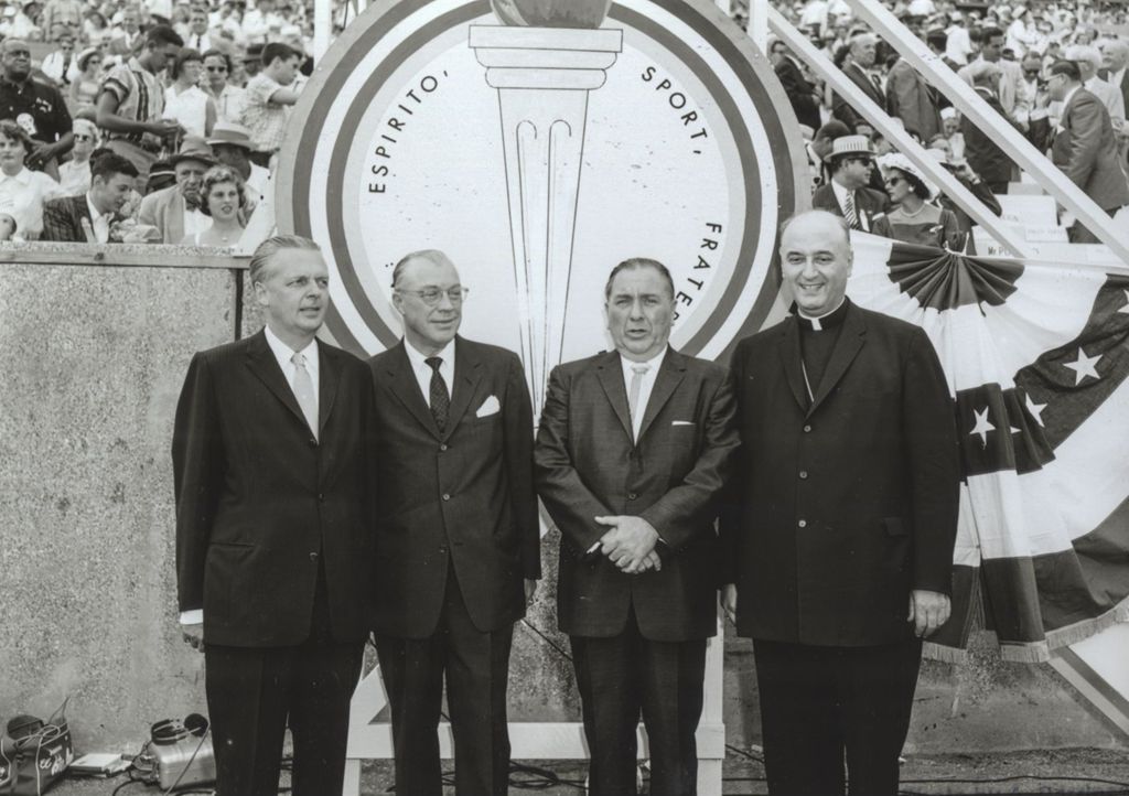 Miniature of Richard J. Daley and others at the Pan American Games