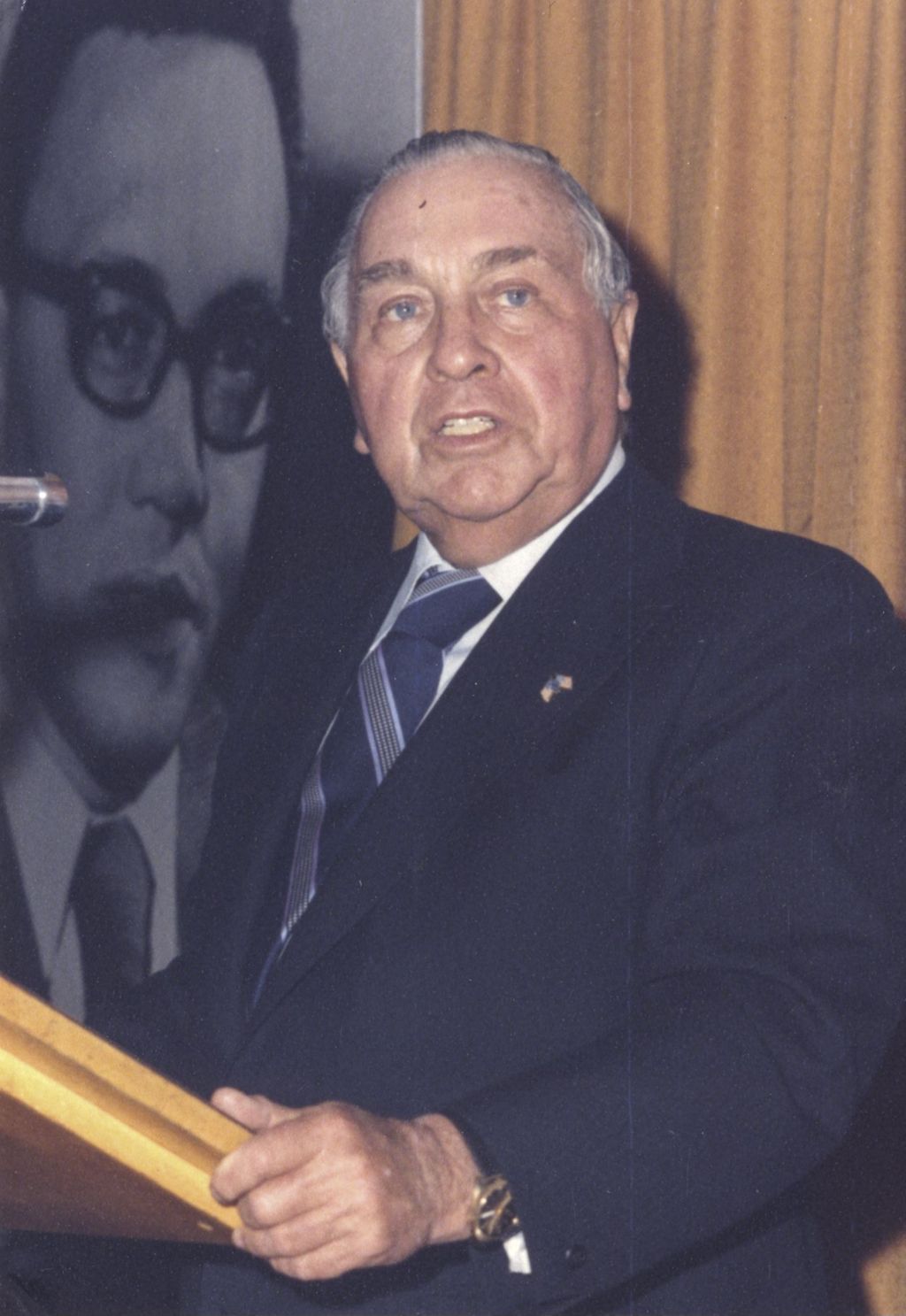 Miniature of Richard J. Daley giving a speech