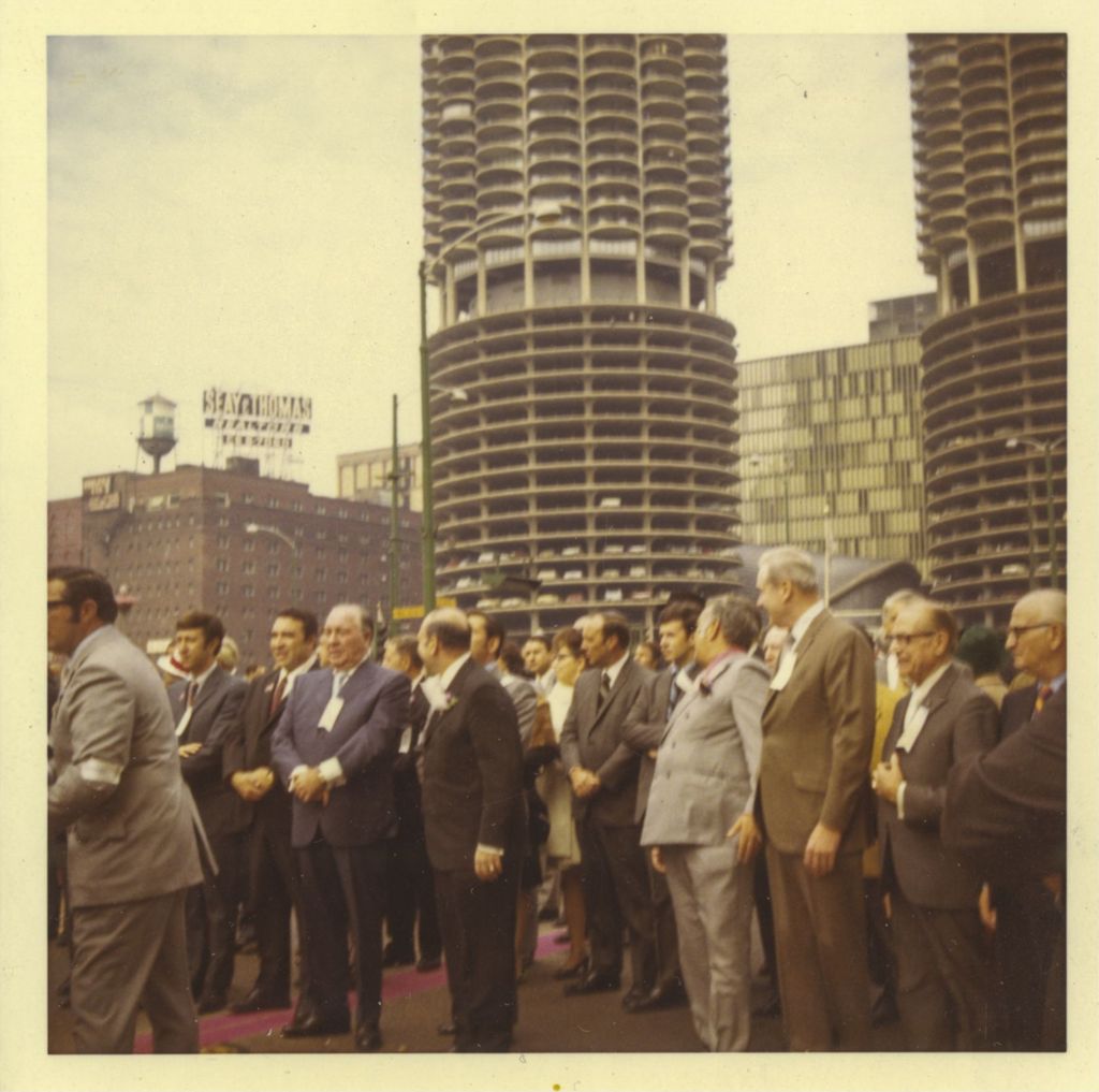 Richard J. Daley with others at a parade