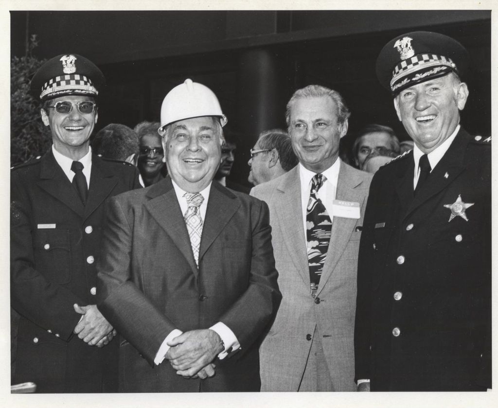 Miniature of Haymarket Police Memorial dedication, Richard J. Daley and others