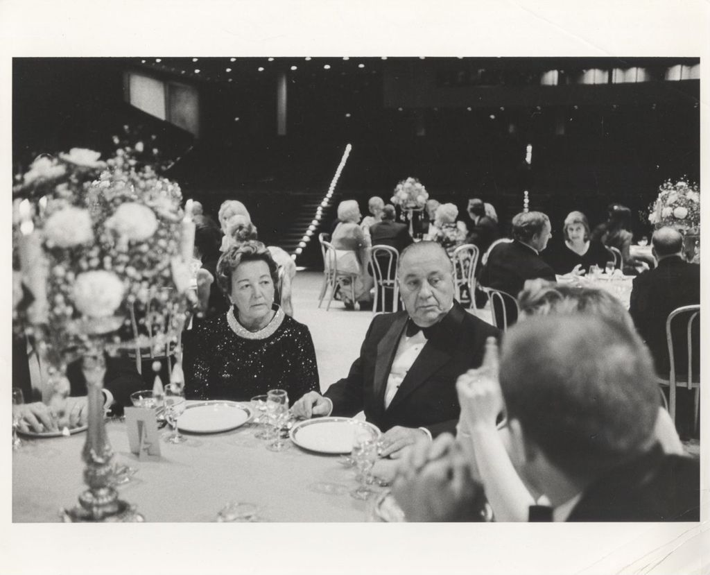 Eleanor and Richard J. Daley at a dinner at Arie Crown Theatre, McCormick Place