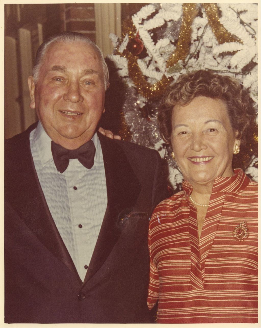 Miniature of Richard J. Daley and Eleanor Daley at a Christmas Reception