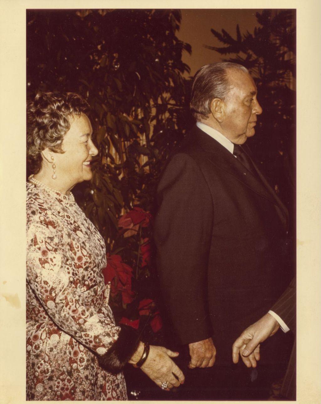 Eleanor and Richard J. Daley at a Consular Corps Christmas reception