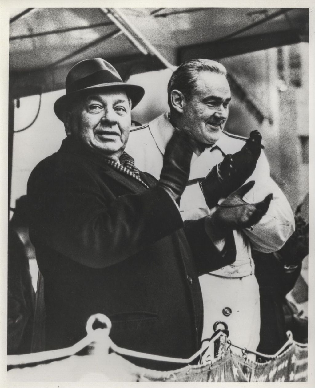 Miniature of Richard J. Daley with George Dunne