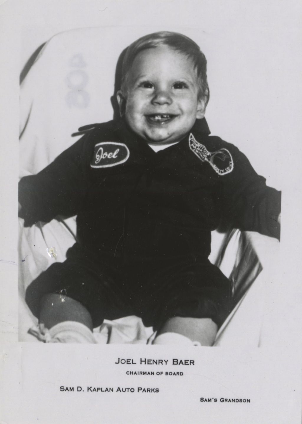 Joel Henry Baer as a baby