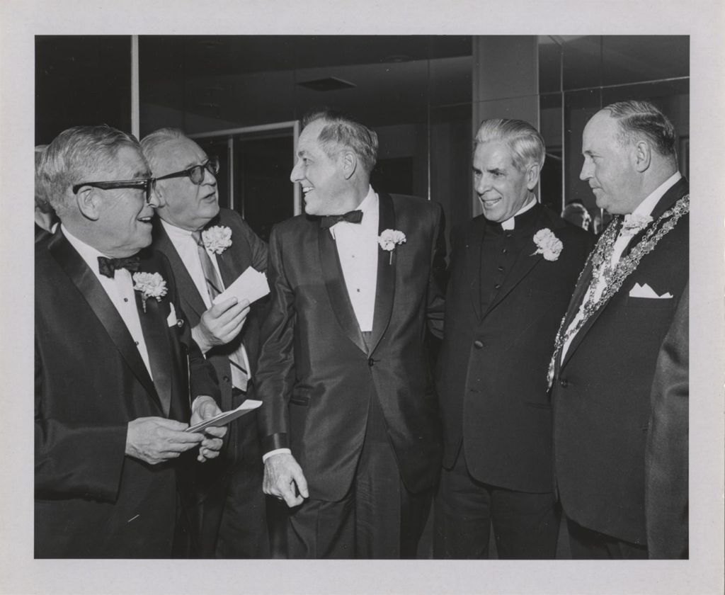 Irish Fellowship Club of Chicago 68th Annual Banquet, Bishop Fulton J. Sheen with others