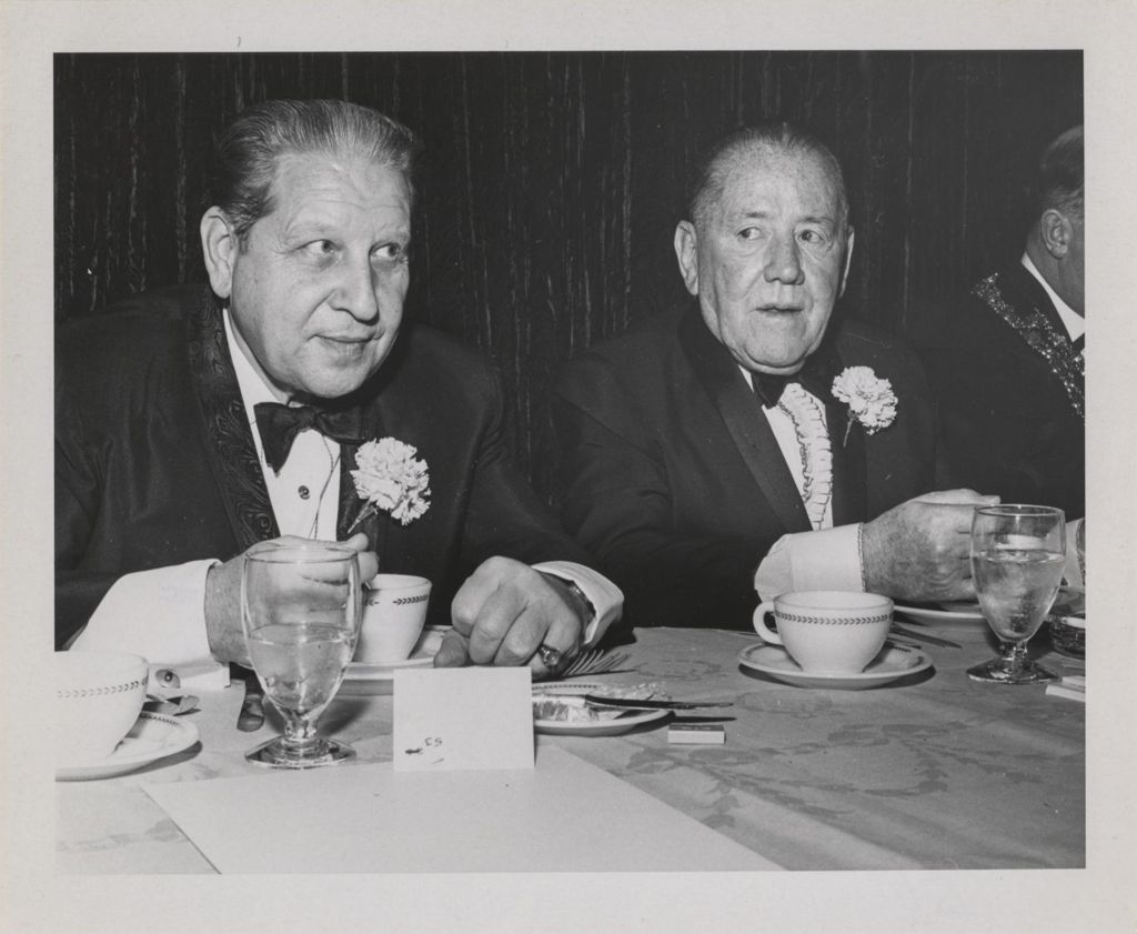 Irish Fellowship Club of Chicago 68th Annual Banquet, P.J. Cullerton and a man