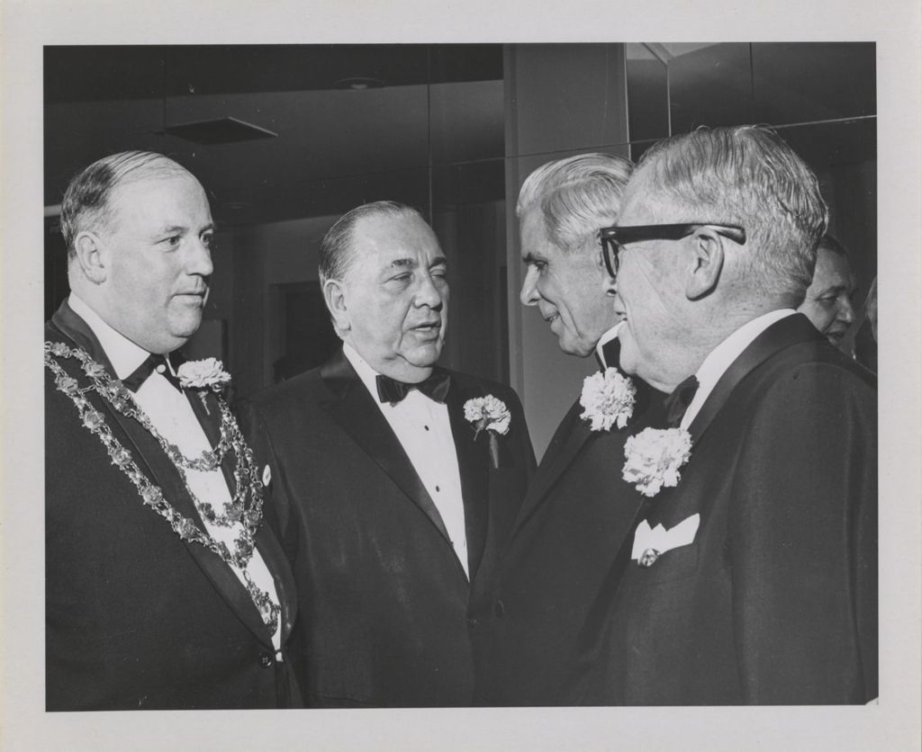 Miniature of Irish Fellowship Club of Chicago 68th Annual Banquet, Richard J. Daley, Bishop Fulton J. Sheen and others