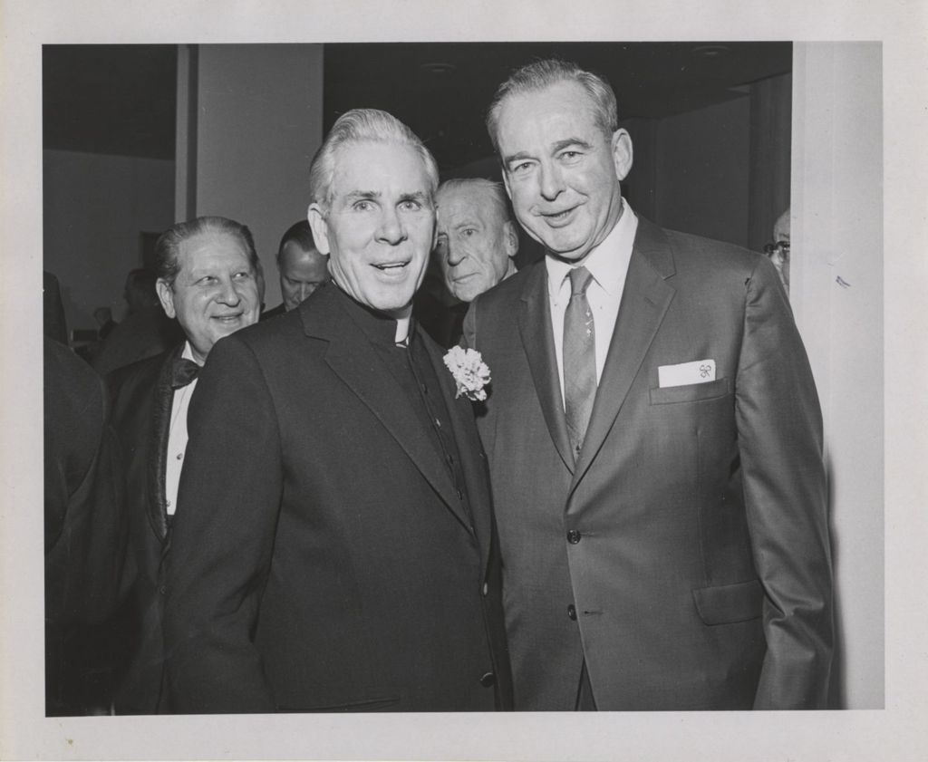 Miniature of Irish Fellowship Club of Chicago 68th Annual Banquet, Bishop Fulton J. Sheen and a man