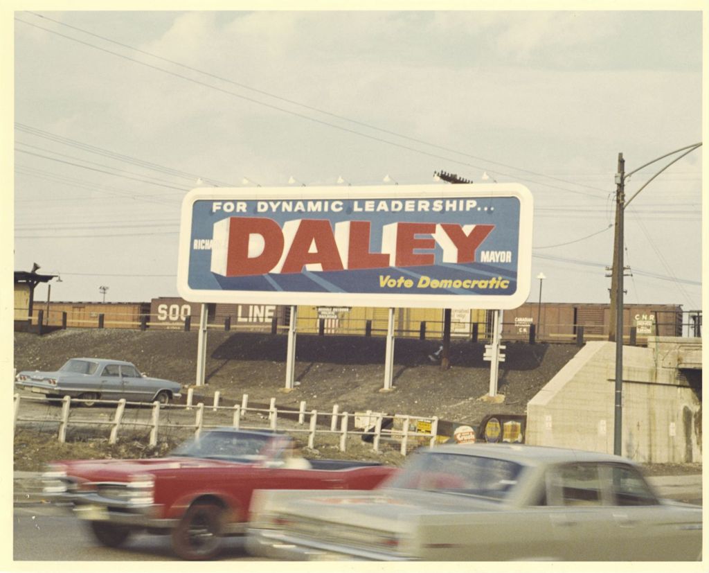 Miniature of Daley campaign billboard, West 63rd Street