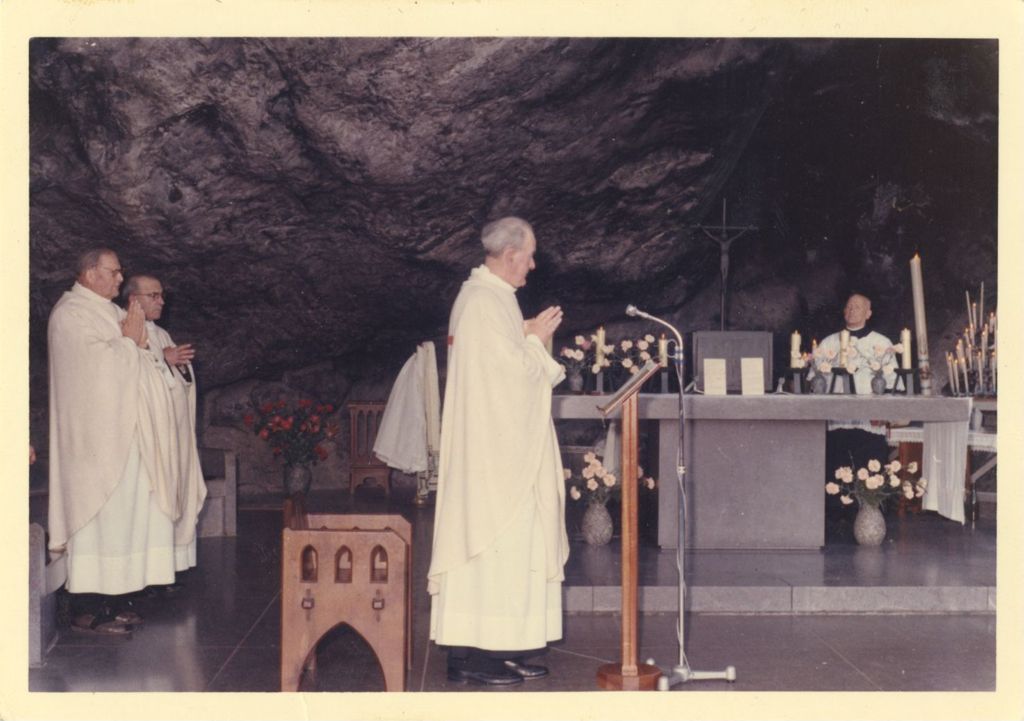 Pastor of Old Parish, Ireland, celebrating Mass at Lourdes